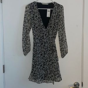 NWT new dress Abercrombie & Fitch A&F floral small tall wrap